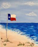 The image for Texas Flag on the Beach