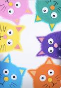 The image for Join us for Painting with Cats! Colorful cats! Proceeds benefiting the Cattery!