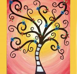 The image for Whimsical tree and colors!!