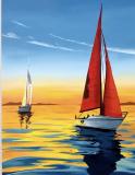 The image for Sailboat at Sunset