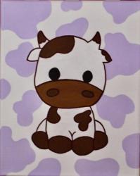 The image for New Painting!! Cute Cow!