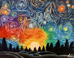 The image for Van Gogh Starry Sunset