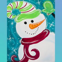 The image for Colorful Snowman! Make a great piece of wall art for your home!