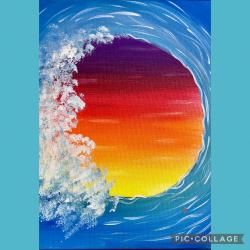 The image for Wondrous Wave During Sunset!