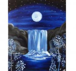The image for Moonlit Waterfall!