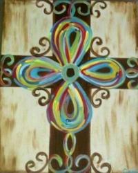 The image for Wood Grain Swirly CROSS