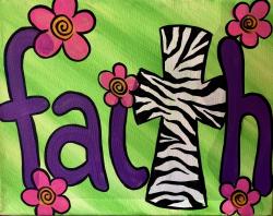 The image for Have faith and pass the paint! Get an extra FREE voucher with this class!