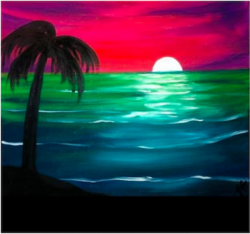 The image for Neon Beach Sunset!