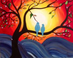 The image for Sunset Love Birds