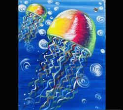 The image for Floating Around!! Neon Jellyfish