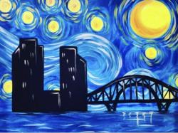 The image for Corpus Christi Starry Night! Paint the Harbor Bridge!