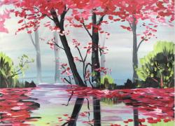 The image for Cherry blossoms on the lake!