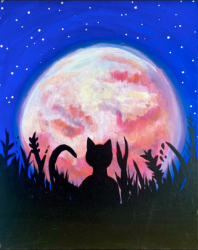 The image for Cat and Moon! 1 SEAT SOLD