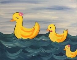 The image for Darling Ducklings Following Mom!