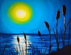 The image for Moonlit Cattails!