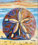 The image for Grab a drink and come paint this colorful seashell perfect for beach house vibes!