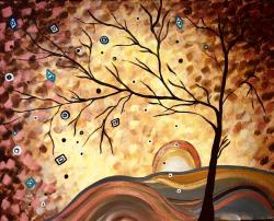 The image for Stunning Fall! With gold and bronze paint!