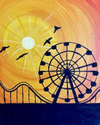 The image for Ferris Wheel and Gorgeous Sunset!!
