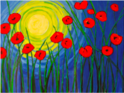 The image for Van Gogh's Poppies in the Moonlight!