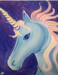 The image for MAGIC UNICORN! - Kids class 11x14 canvas