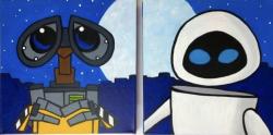 The image for WALLE & EVE! Paint one or both!