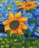 The image for Van Gogh Sunflower Field