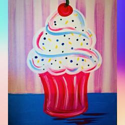 The image for Scrumptious cupcake! Paint your favorite flavor!