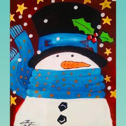 The image for Warm and cozy snowman! Decorate for the Holidays