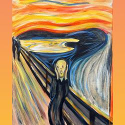 The image for The famous Munch Scream! A famous painting by a famous artist!