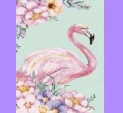 The image for Spectacular pastel flamingo!