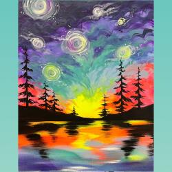 The image for ⭐️⭐️ BIG EVENT⭐️⭐️ Join us for glow in the dark neon painting! Breast Cancer Awareness Fundraiser