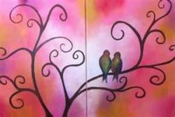 The image for Love Birds on a Branch Couples Night!