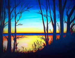 The image for Sunset on the water!
