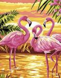 The image for Flamingos at Golden Hour