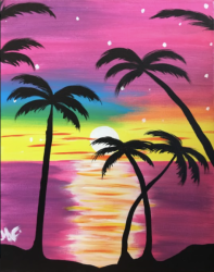 The image for Breezy Palm Sunset!