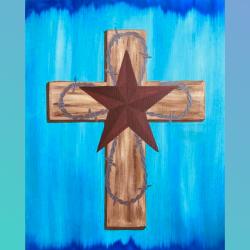 The image for Rustic cross paint your favorite color background! Make a great piece of wall art for your home!