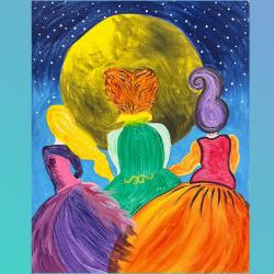 The image for Hocus Pocus Party! We’ll be doing trivia while we paint!